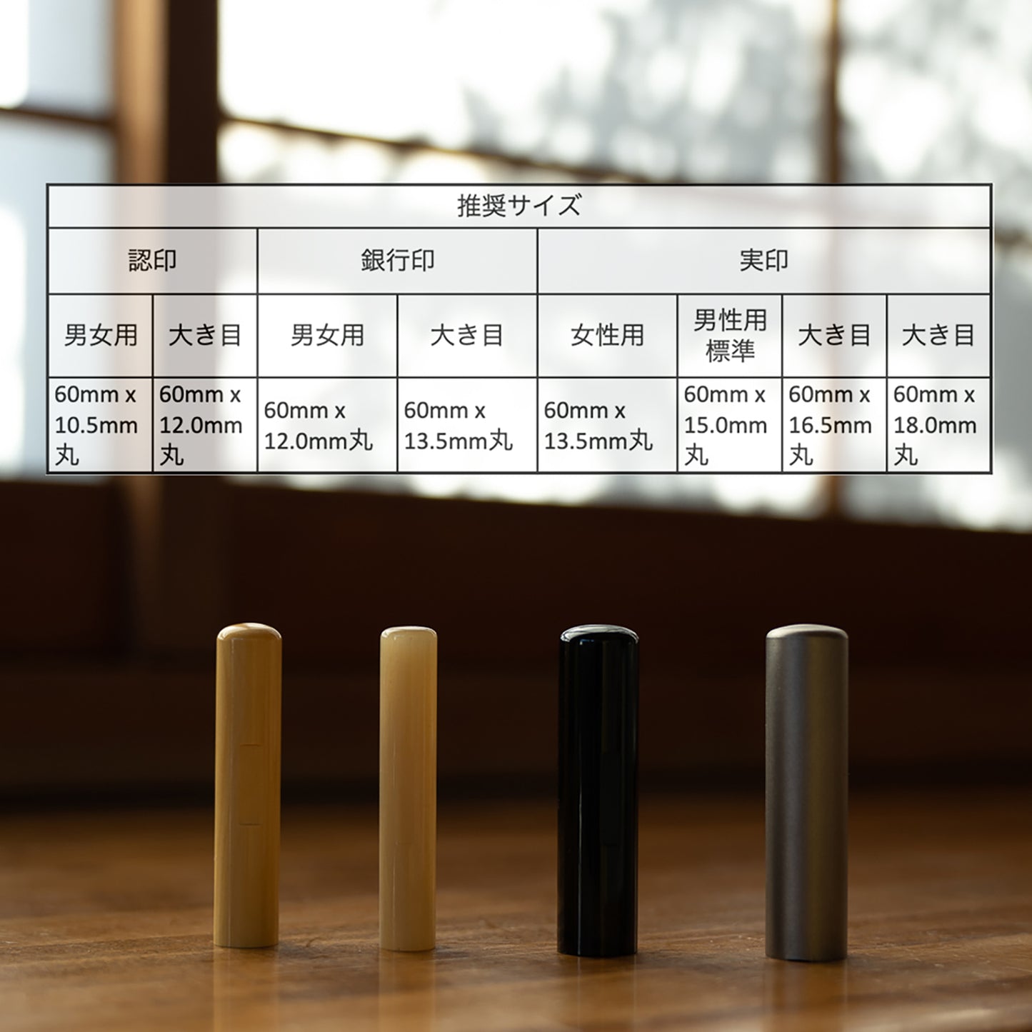 Bois de box / Tsuge (Sceau officiel / Sceau bancaire / Sceau privé)