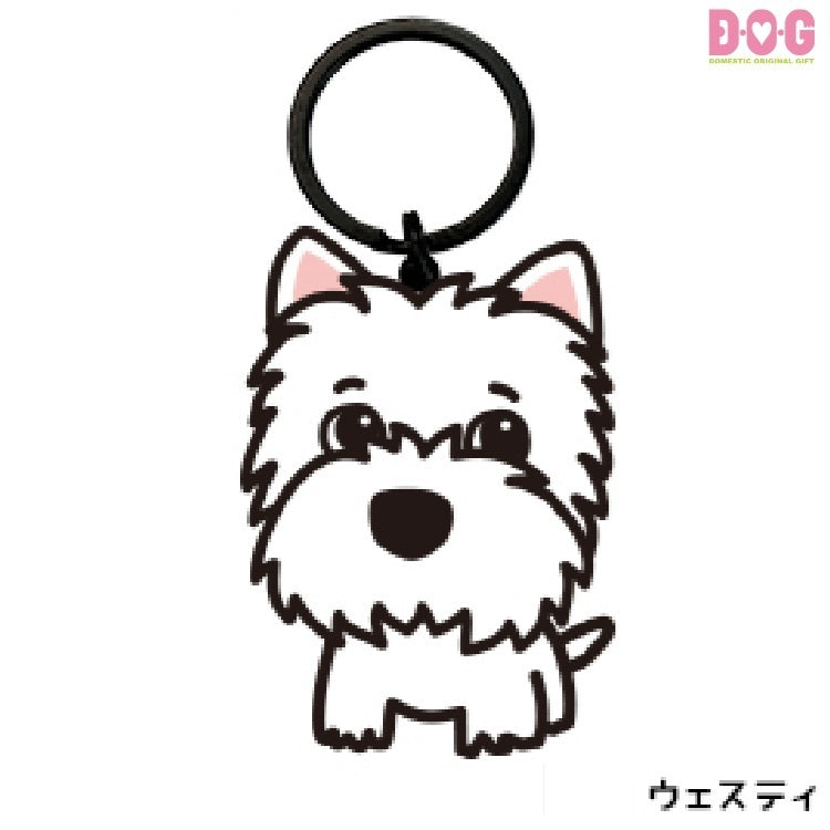 DOGアクリルキーホルダー