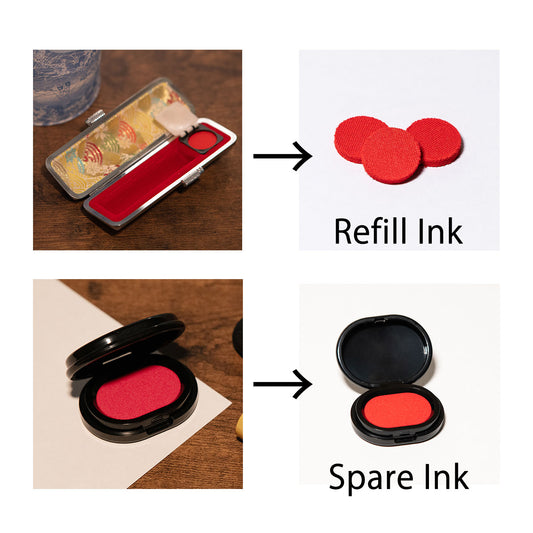 Red ink pad (Hanko)